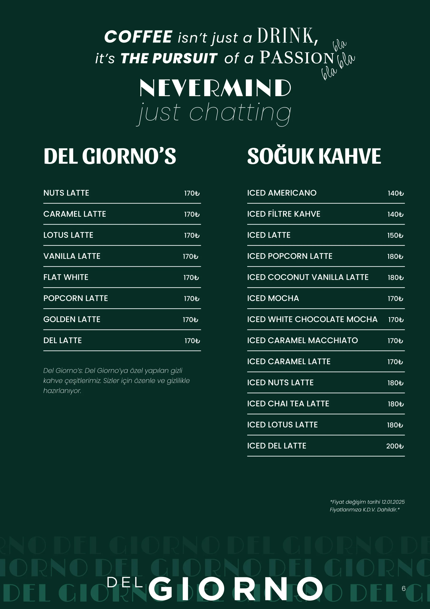 Del Giorno Menu 7
